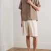 Julio 5708 Camp-Collar Linen Shirt - OU Julio 5708 Camp-Collar Linen Shirt - OU