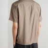 Hank 5971 Camp-Collar Modal-Blend Seersucker Shirt - BK Hank 5971 Camp-Collar Modal-Blend Seersucker Shirt - BK