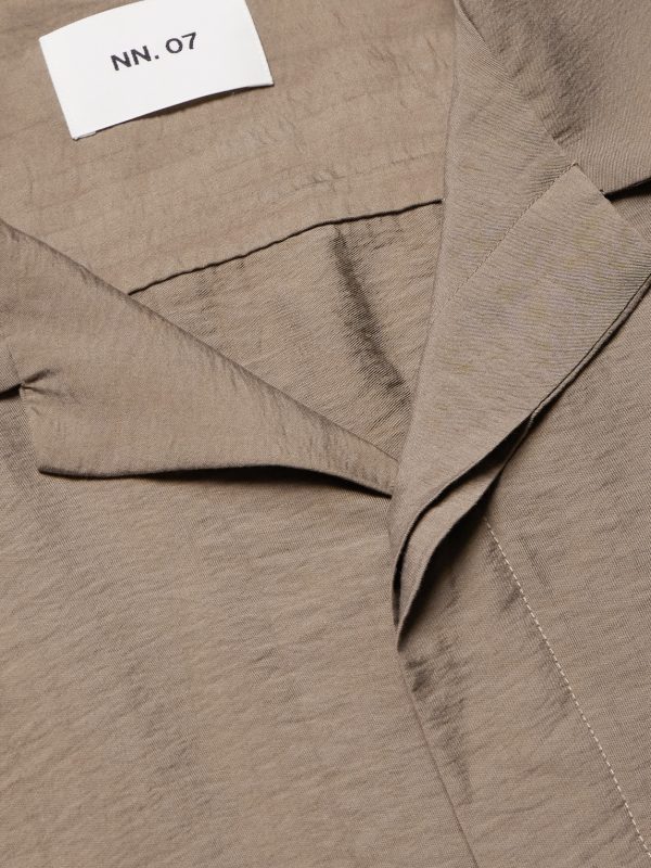 Hank 5971 Camp-Collar Modal-Blend Seersucker Shirt - CU Hank 5971 Camp-Collar Modal-Blend Seersucker Shirt - CU