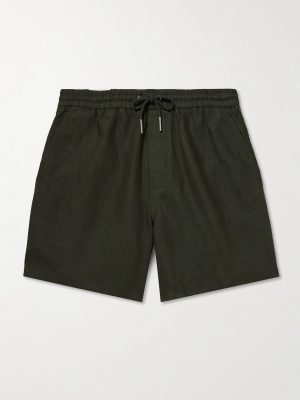 Gregor 1454 Straight-Leg Linen Drawstring Shorts Gregor 1454 Straight-Leg Linen Drawstring Shorts