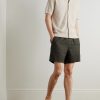 Gregor 1454 Straight-Leg Linen Drawstring Shorts - OU Gregor 1454 Straight-Leg Linen Drawstring Shorts - OU