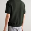 Gustav 600160 Textured Organic Cotton Zip-Up Polo Shirt - BK Gustav 600160 Textured Organic Cotton Zip-Up Polo Shirt - BK
