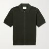 Gustav 600160 Textured Organic Cotton Zip-Up Polo Shirt Gustav 600160 Textured Organic Cotton Zip-Up Polo Shirt