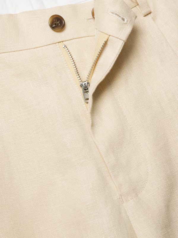 Justin 1454 Wide-Leg Pleated Linen Suit Trousers - E1 Justin 1454 Wide-Leg Pleated Linen Suit Trousers - E1