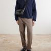 Port Small Satchel 90023 Full-Grain Leather Messenger Bag - FR Port Small Satchel 90023 Full-Grain Leather Messenger Bag - FR