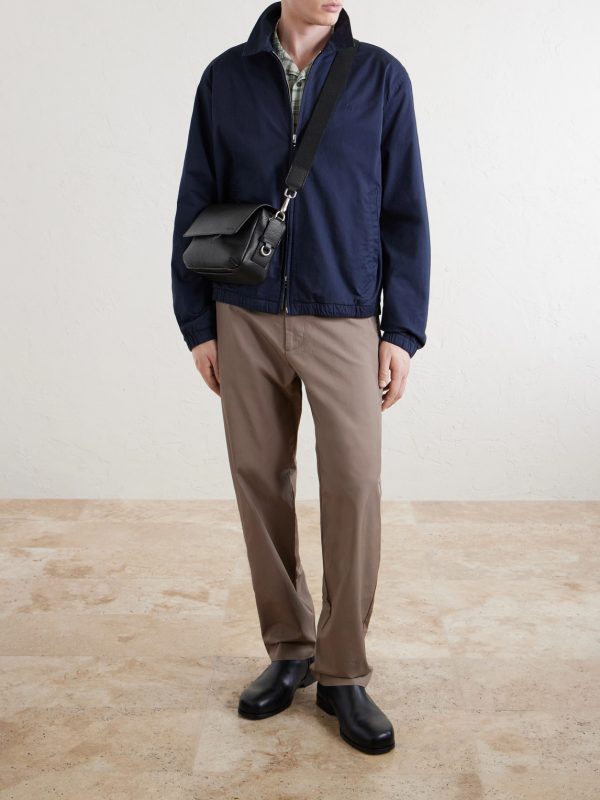 Port Small Satchel 90023 Full-Grain Leather Messenger Bag - FR Port Small Satchel 90023 Full-Grain Leather Messenger Bag - FR