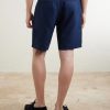Aden 1454 Straight-Leg Linen Shorts - BK Aden 1454 Straight-Leg Linen Shorts - BK