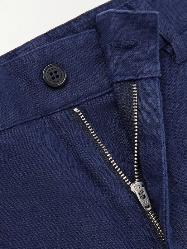 Aden 1454 Straight-Leg Linen Shorts - E1 Aden 1454 Straight-Leg Linen Shorts - E1