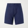 Aden 1454 Straight-Leg Linen Shorts Aden 1454 Straight-Leg Linen Shorts