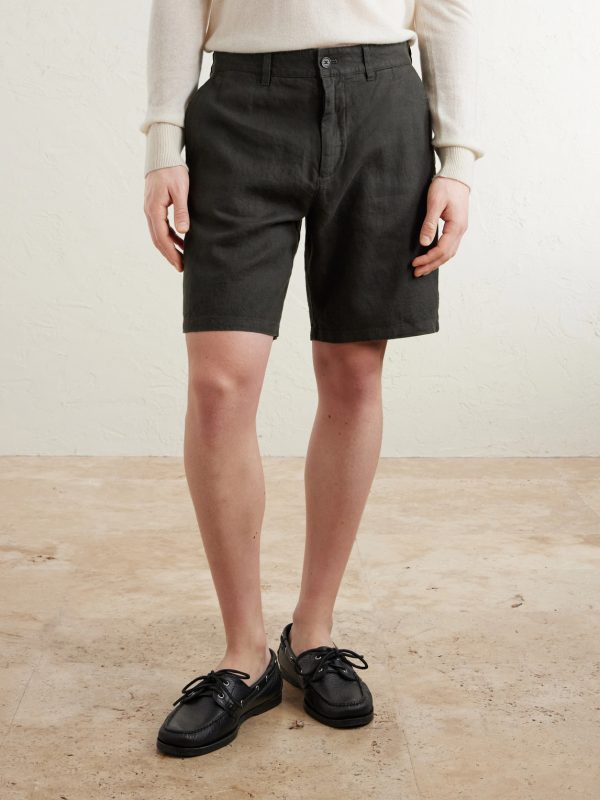 Aden 1454 Straight-Leg Linen Shorts - FR