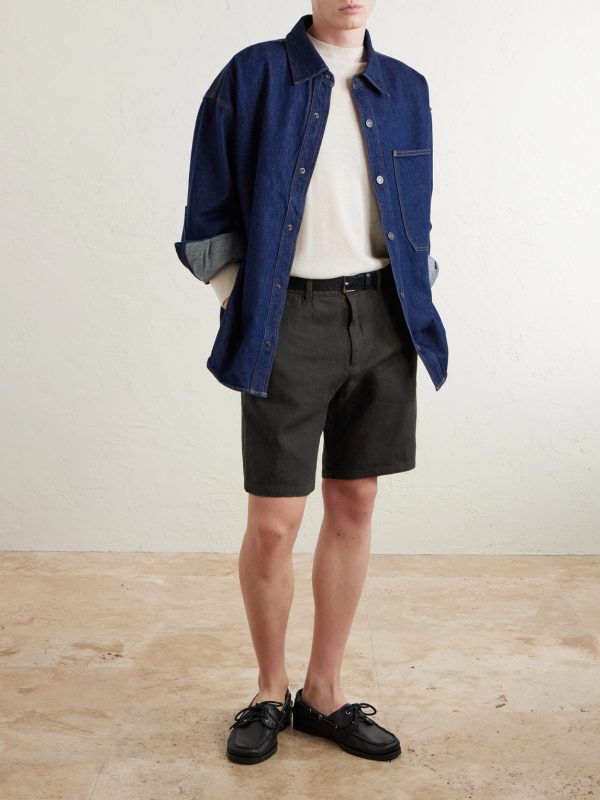 Aden 1454 Straight-Leg Linen Shorts - OU