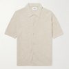 Nolan 6695 Textured-Knit Organic Cotton Shirt Nolan 6695 Textured-Knit Organic Cotton Shirt