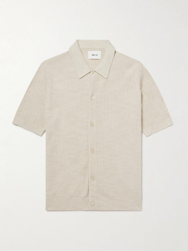 Nolan 6695 Textured-Knit Organic Cotton Shirt Nolan 6695 Textured-Knit Organic Cotton Shirt