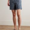 Gregor 10056 Straight-Leg Cotton-Chambray Drawstring Shorts - FR Gregor 10056 Straight-Leg Cotton-Chambray Drawstring Shorts - FR