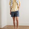 Gregor 10056 Straight-Leg Cotton-Chambray Drawstring Shorts - OU Gregor 10056 Straight-Leg Cotton-Chambray Drawstring Shorts - OU