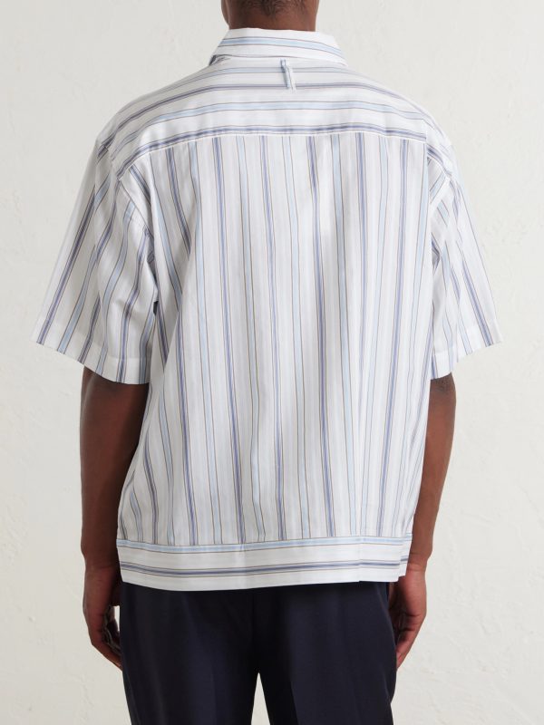 Striped Cotton-Poplin Shirt - BK