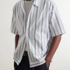 Striped Cotton-Poplin Shirt - CU