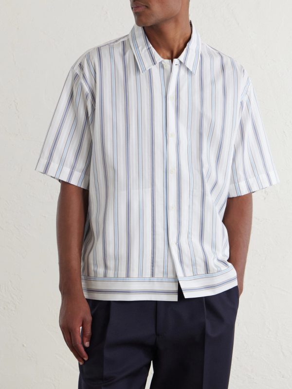 Striped Cotton-Poplin Shirt - FR