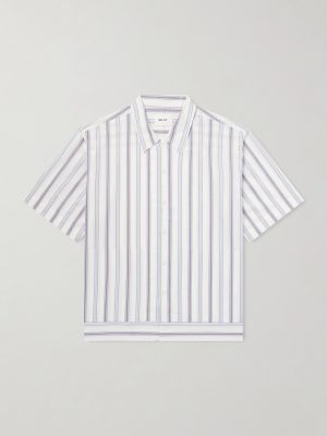 Striped Cotton-Poplin Shirt Striped Cotton-Poplin Shirt