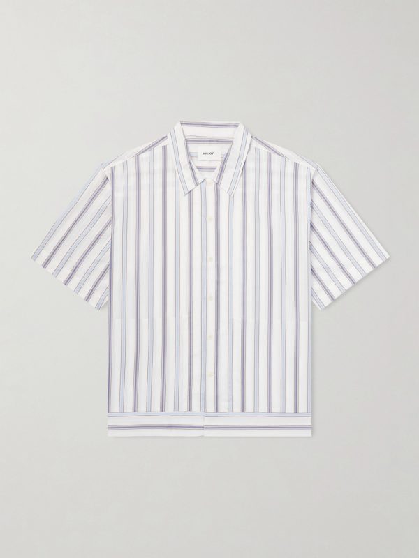 Striped Cotton-Poplin Shirt