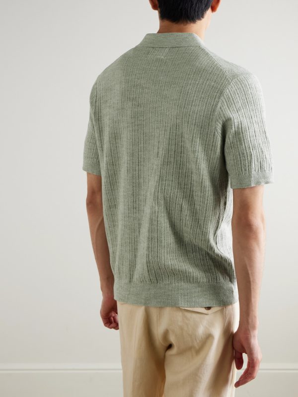Nolan 6695 Textured-Knit Organic Cotton Shirt - BK Nolan 6695 Textured-Knit Organic Cotton Shirt - BK