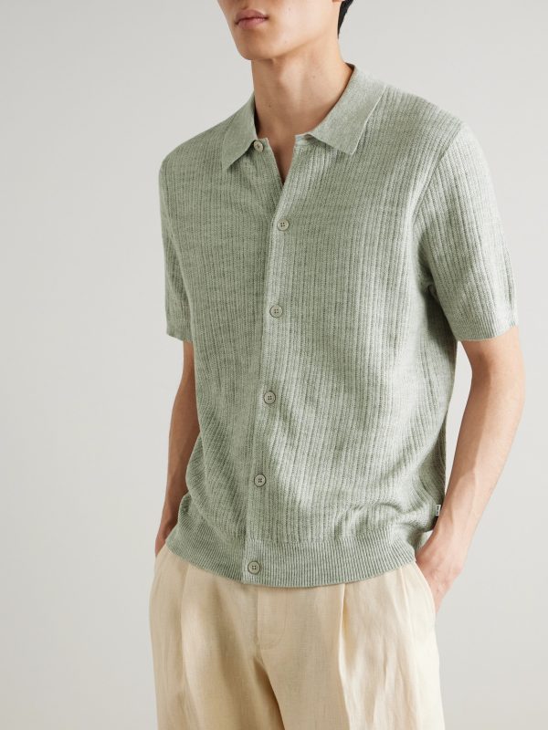 Nolan 6695 Textured-Knit Organic Cotton Shirt - FR Nolan 6695 Textured-Knit Organic Cotton Shirt - FR