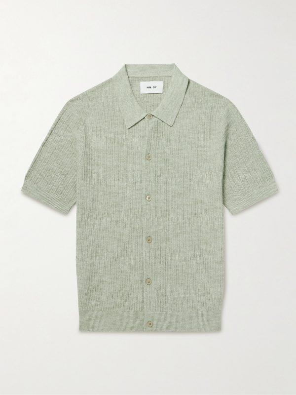 Nolan 6695 Textured-Knit Organic Cotton Shirt Nolan 6695 Textured-Knit Organic Cotton Shirt