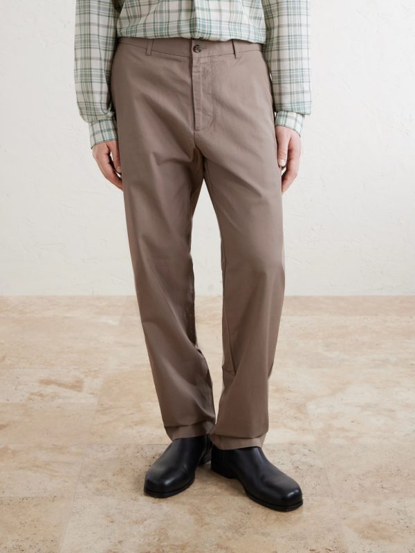 Brendan 10042 Straight-Leg Organic Cotton-Blend Chinos - FR