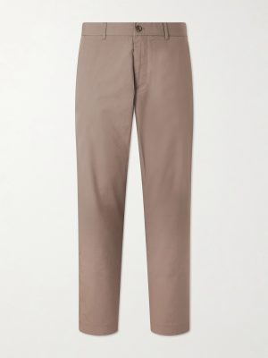 Brendan 10042 Straight-Leg Organic Cotton-Blend Chinos