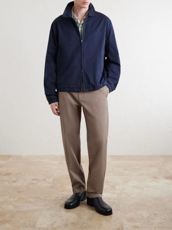 Brendan 10042 Straight-Leg Organic Cotton-Blend Chinos - OU