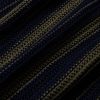 Cale 60056 Striped Pointelle-Knit Linen and Cotton-Blend Polo Shirt - CU