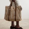 Checked Organic Cotton Weekend Bag - CU