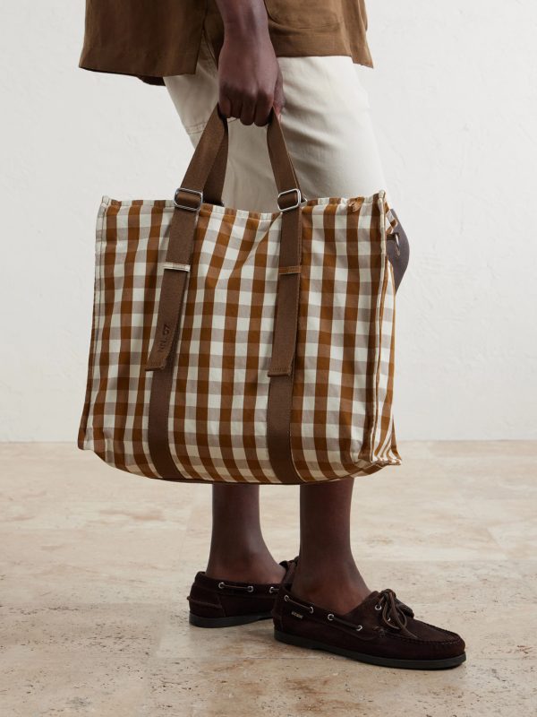 Checked Organic Cotton Weekend Bag - CU