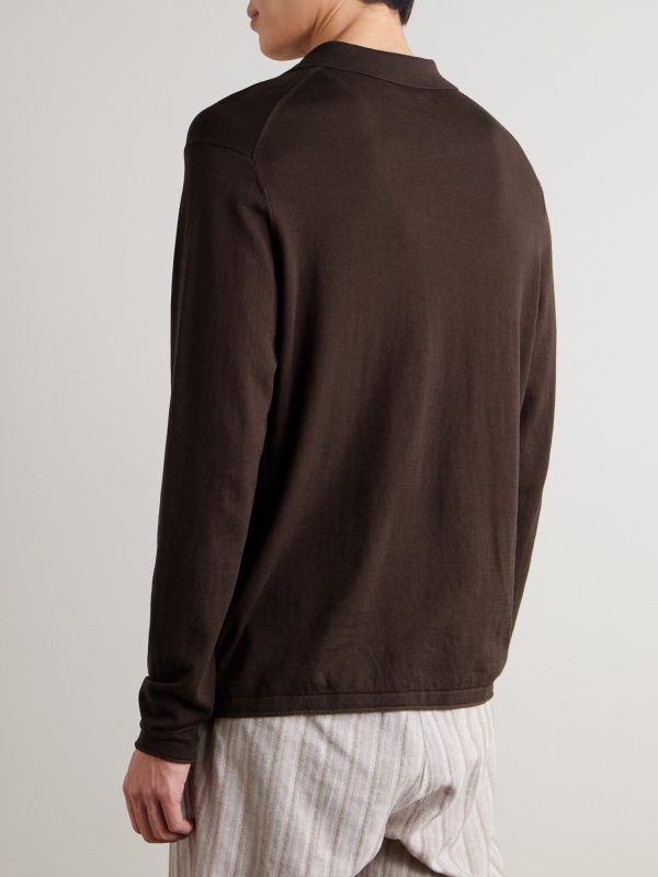 Sammy 60047 Cotton and Silk-Blend Polo Shirt - BK Sammy 60047 Cotton and Silk-Blend Polo Shirt - BK