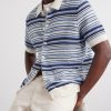 Nolan Striped Organic Cotton Polo Shirt - CU Nolan Striped Organic Cotton Polo Shirt - CU