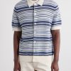 Nolan Striped Organic Cotton Polo Shirt - FR Nolan Striped Organic Cotton Polo Shirt - FR