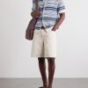 Nolan Striped Organic Cotton Polo Shirt - OU Nolan Striped Organic Cotton Polo Shirt - OU