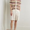 Kay 1454 Straight-Leg Pleated Linen Shorts - OU Kay 1454 Straight-Leg Pleated Linen Shorts - OU