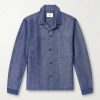 Rob Cotton And Linen-Blend Chambray Shirt Rob Cotton And Linen-Blend Chambray Shirt