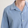 Julio SS 5765 Camp-Collar Cotton Chambray Shirt - CU Julio SS 5765 Camp-Collar Cotton Chambray Shirt - CU