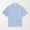 Julio SS 5765 Camp-Collar Cotton Chambray Shirt Julio SS 5765 Camp-Collar Cotton Chambray Shirt