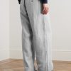 Kay 1455 Straight-Leg Pleated Pinstriped Linen Trousers - BK Kay 1455 Straight-Leg Pleated Pinstriped Linen Trousers - BK
