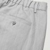 Kay 1455 Straight-Leg Pleated Pinstriped Linen Trousers - CU Kay 1455 Straight-Leg Pleated Pinstriped Linen Trousers - CU