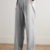 Kay 1455 Straight-Leg Pleated Pinstriped Linen Trousers - FR Kay 1455 Straight-Leg Pleated Pinstriped Linen Trousers - FR