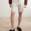 Aden 1454 Straight-Leg Linen Shorts - FR Aden 1454 Straight-Leg Linen Shorts - FR
