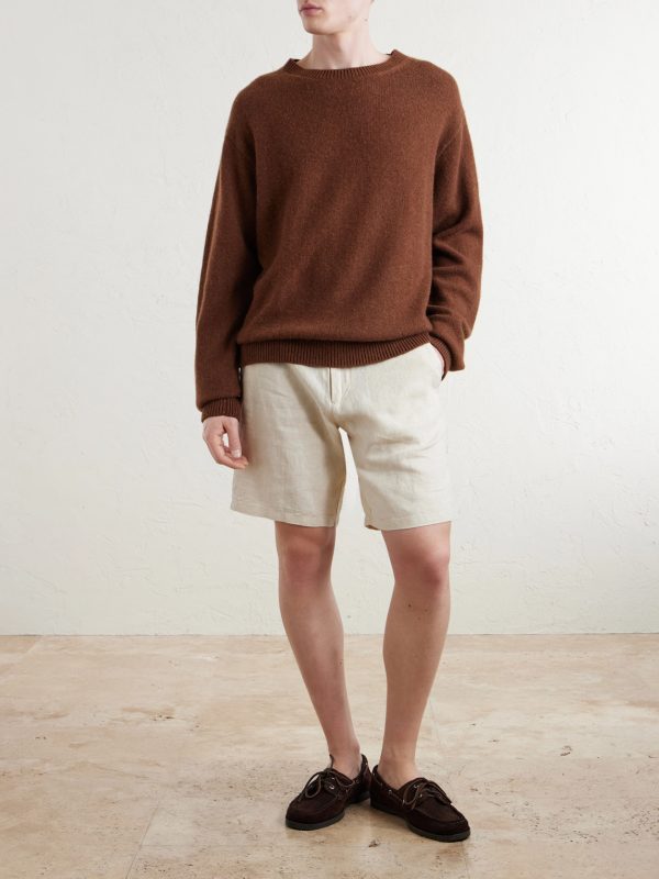 Aden 1454 Straight-Leg Linen Shorts - OU Aden 1454 Straight-Leg Linen Shorts - OU