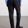 Straight-Leg Wool-Blend Trousers - BK Straight-Leg Wool-Blend Trousers - BK
