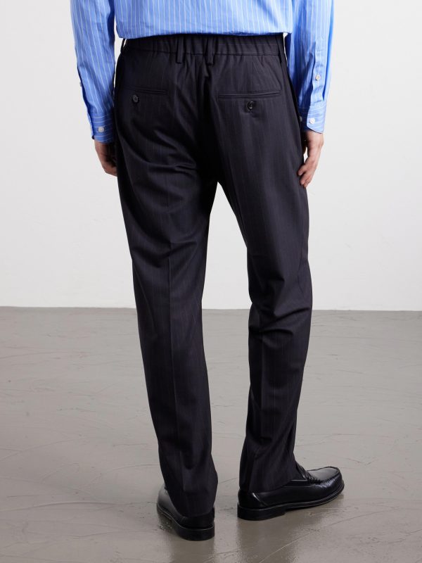 Straight-Leg Wool-Blend Trousers - BK Straight-Leg Wool-Blend Trousers - BK