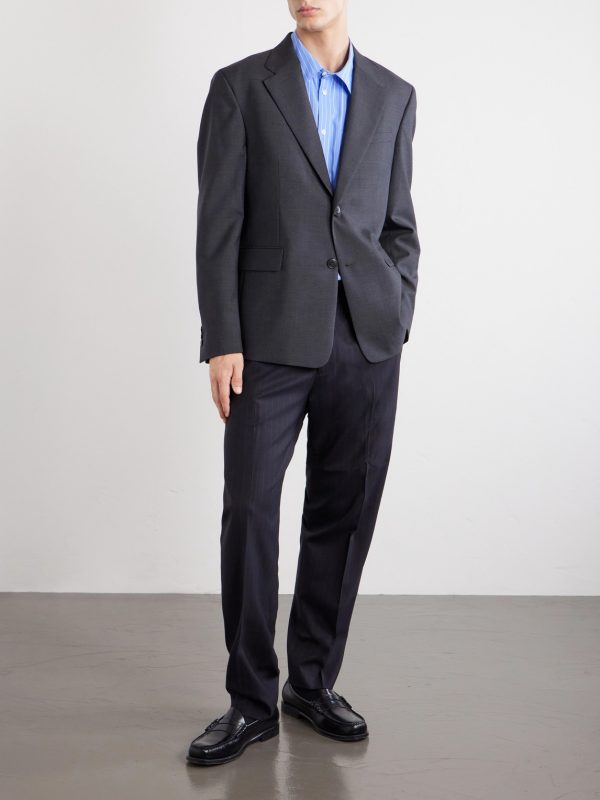 Straight-Leg Wool-Blend Trousers - OU Straight-Leg Wool-Blend Trousers - OU