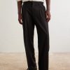 Kay 10037 Straight-Leg Pleated Woven Trousers - FR